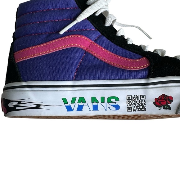 Vans Sk8 Hi-Top “Disruptive" Purple/Pink/ Black Women’s Sz 7.5 - Picture 6 of 11
